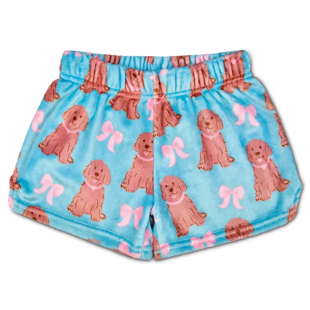 PLUSH SHORTS-PREPPY PUPS