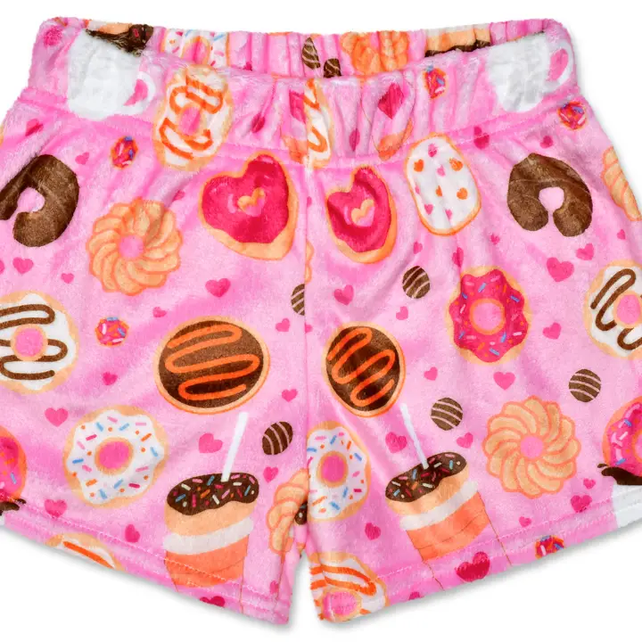 PLUSH SHORTS-DONUT LOVE