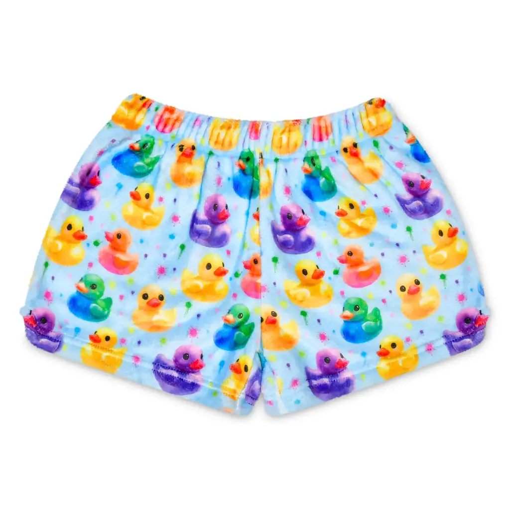 PLUSH SHORTS-FEELING DUCKY