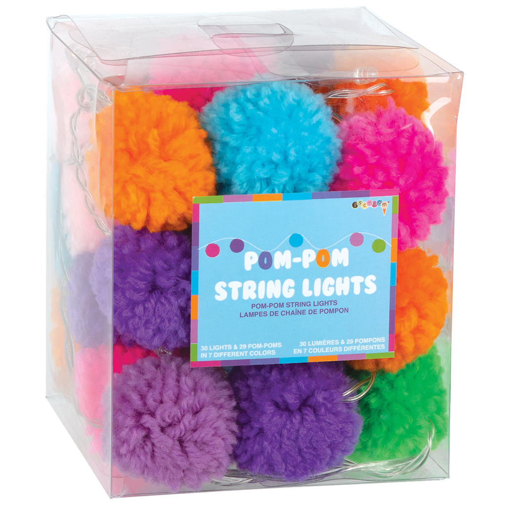 BOHO COLORFUL POM POM STRING LIGHTS