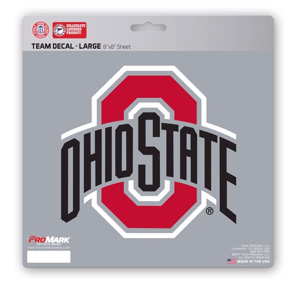 SPORTS TEAM DECAL 8X8 NCAA