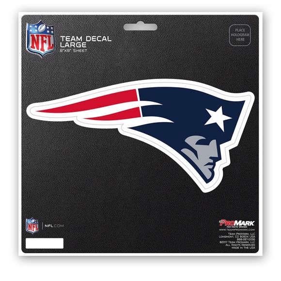 SPORTS TEAM DECAL 8X8 NFL