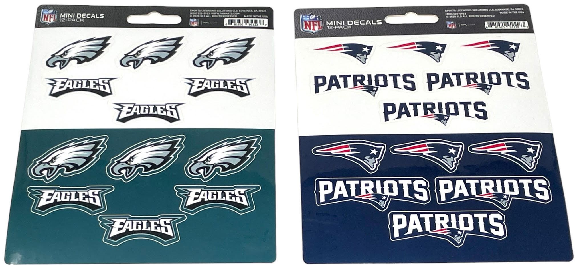 NFL 3CT 5X6 DECALS
