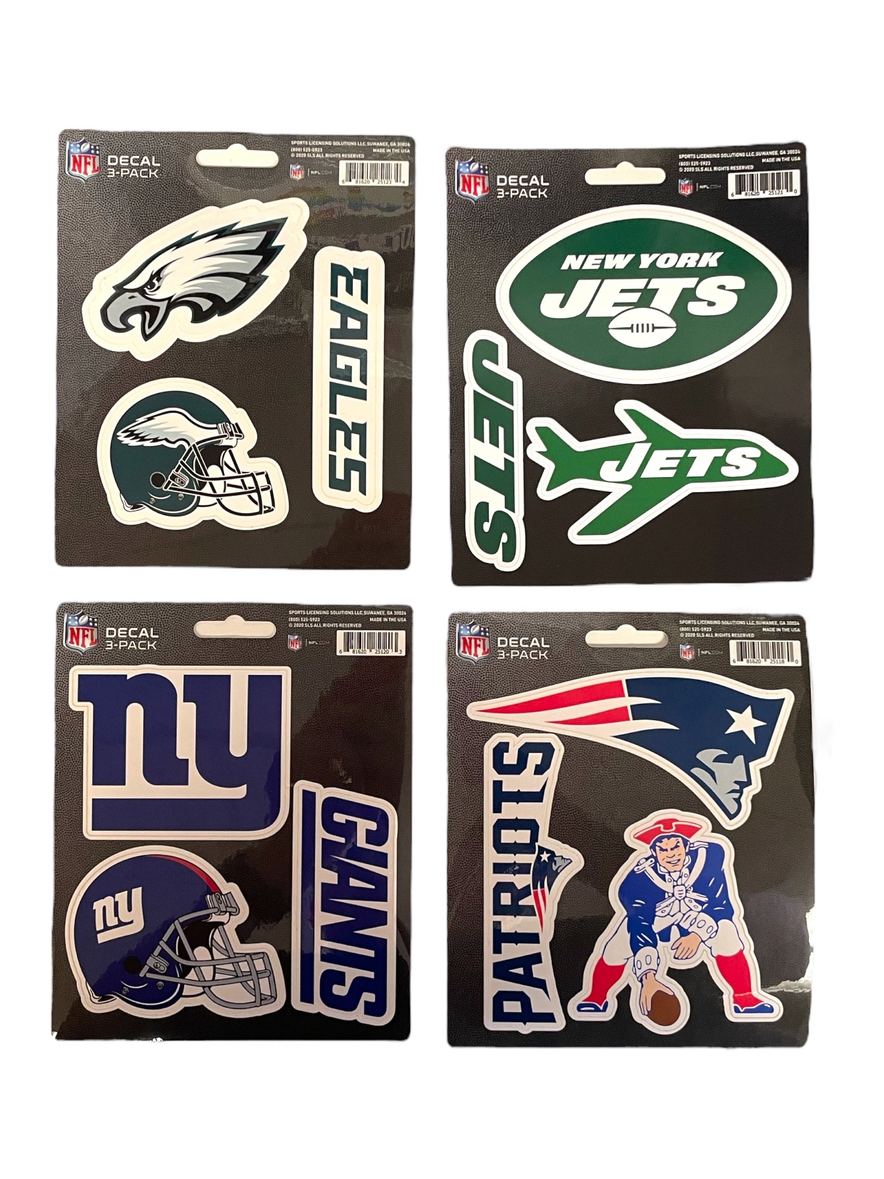 NFL 3CT 5X6 DECALS