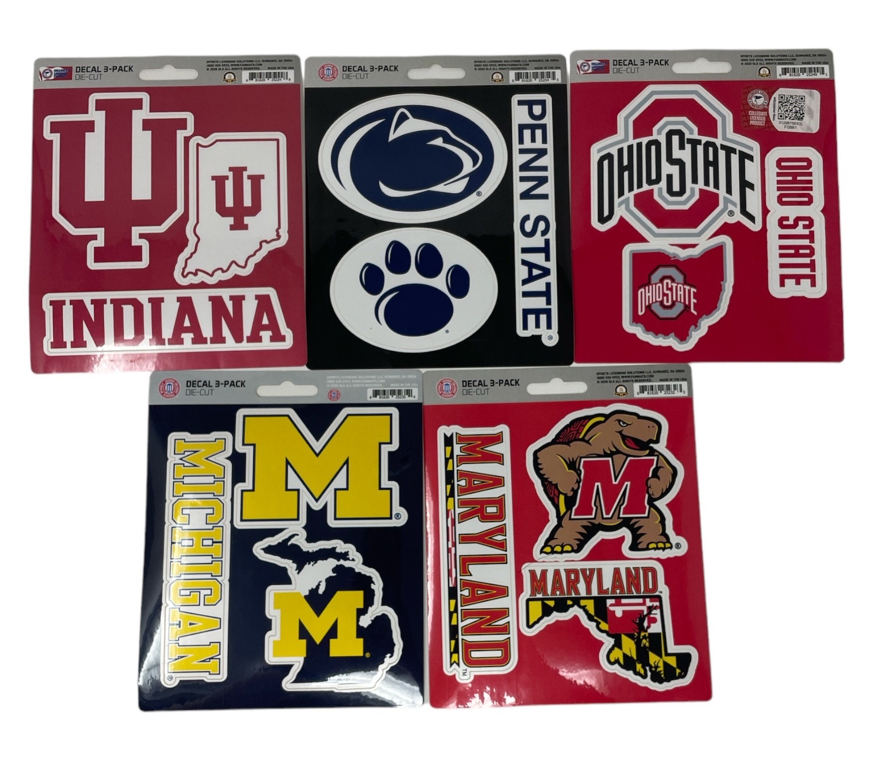 SPORTS TEAM DECAL 8X8 NCAA