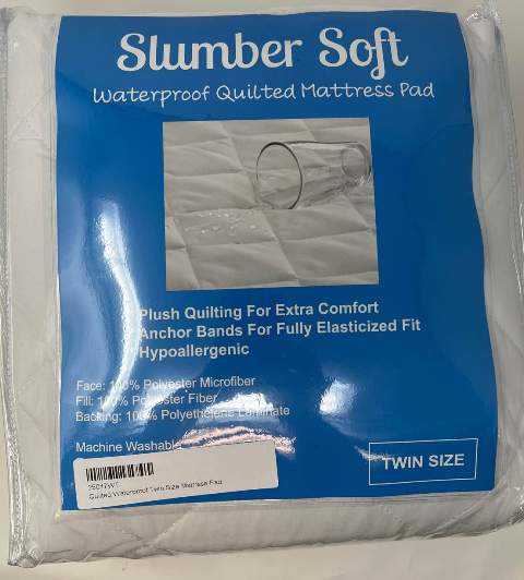 Quilted Waterproof Twin Size Mattress Pads