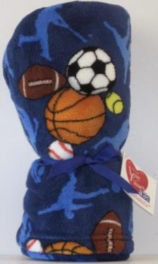 Made with Love & Kisses Flurr/Fleece Blanket  Sports Frenzy
