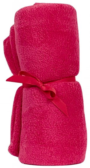 Made with Love & Kisses Flurr Blanket Hot Pink