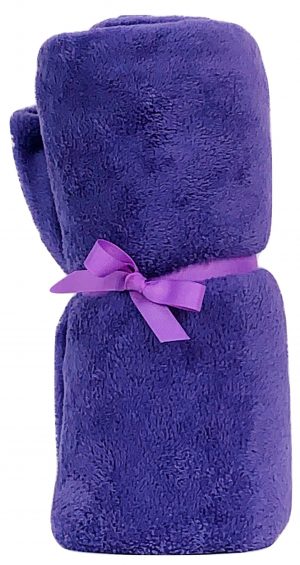 Made with Love & Kisses Flurr Blanket Purple
