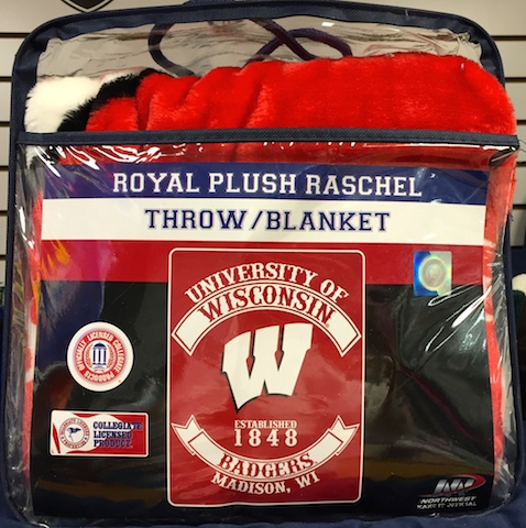 Sports Cot Blanket 60x80-Wisconsin University