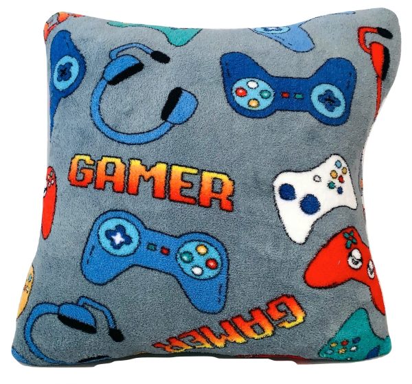 SQUARE PILLOW-GAMER GREY