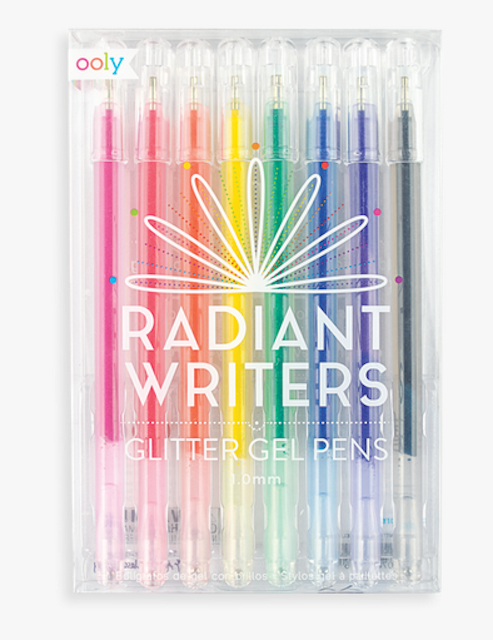 RADIANT WRITERS GLITTER GEL PENS