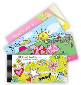 Penny Laine Papers-Postcard Booklet-Wow! Flowers