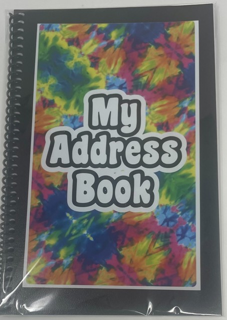 ADDRESS BOOK-TIE DYE