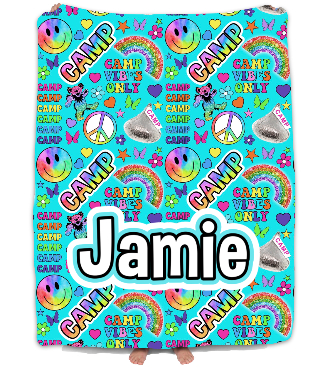 NAMEDROPS PRE DESIGN  CUSTOM BLANKET-CAMP
