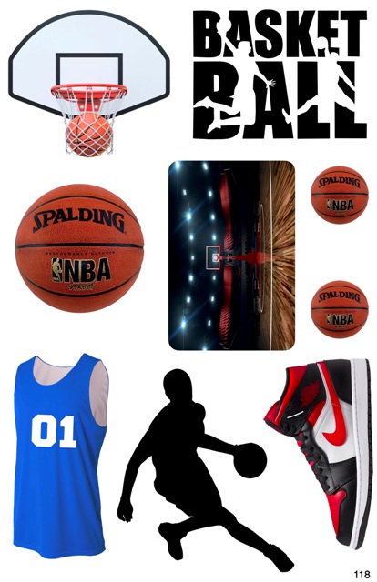 CLING ITS 5X8  CI118 BASKETBALL