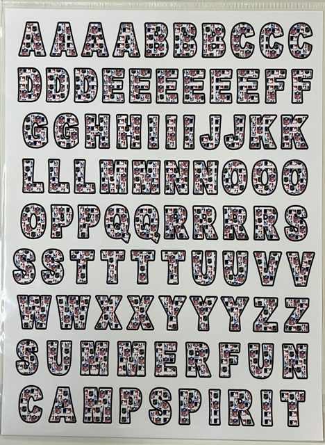 CLING ITS SHEETS ALPHABET 9x12-LEAGUE LOGO