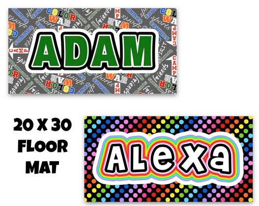 CUSTOM FLOOR MAT 20 X 30