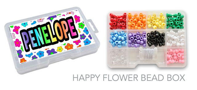 MY BEAD BOX (CUSTOM)-HAPPY FLOWER