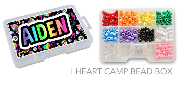 MY BEAD BOX (CUSTOM)-I HEART CAMP