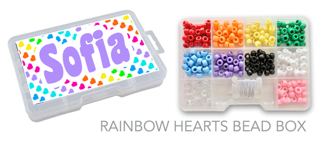 MY BEAD BOX (CUSTOM)-RAINBOW HEART