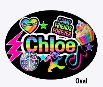 OVAL CLING TOP TEN (CUSTOM)