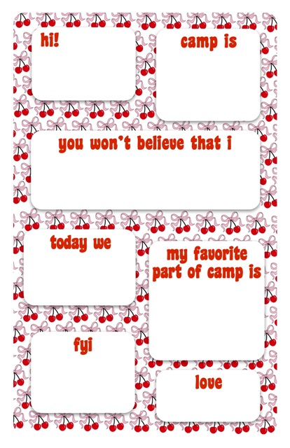 NOTEPADS-FILL IN-CHERRIES