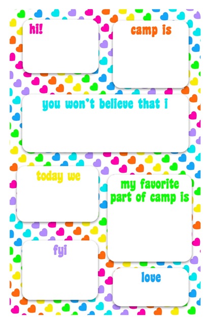 NOTEPADS-FILL IN-RAINBOW HEARTS