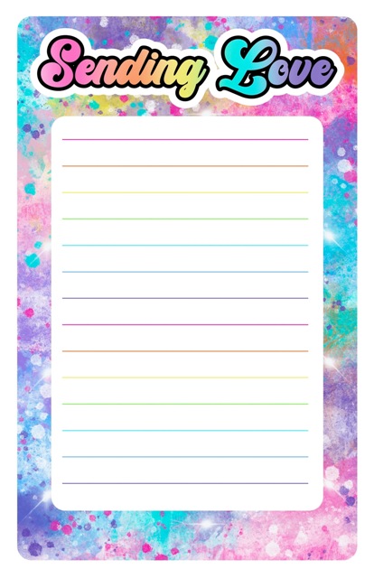 NOTEPADS-LINED-RAINBOW CLOUD