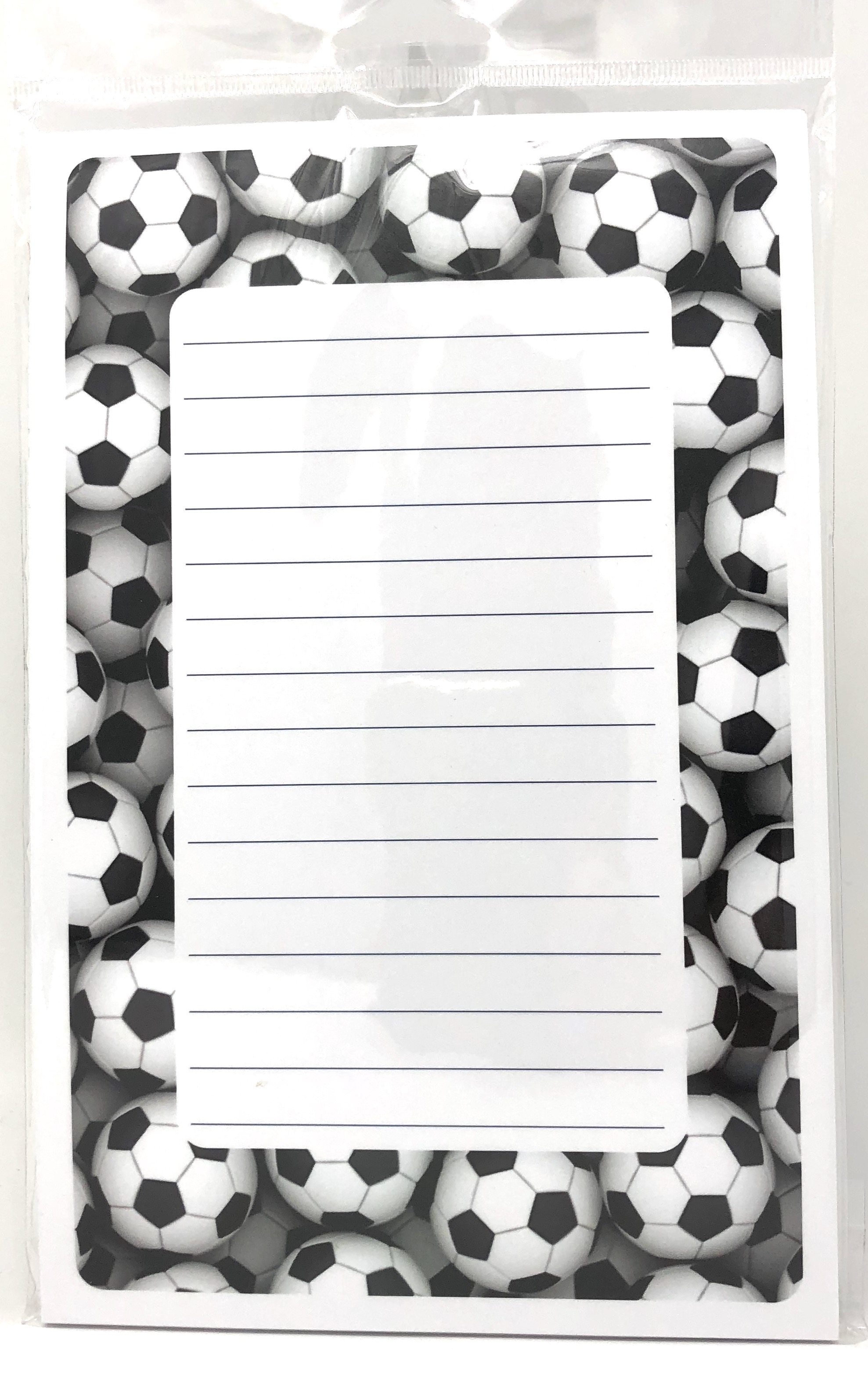 NOTEPADS-LINED-SOCCER BALLS