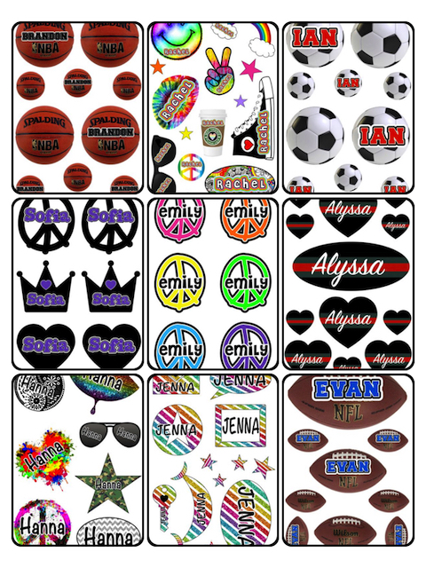 PERSONALIZED CLING IT SHEETS (CUSTOM)
