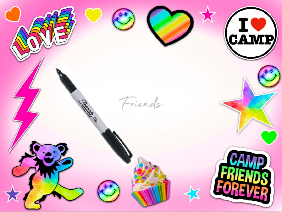 AUTOGRAPH CLING-I LOVE CAMP