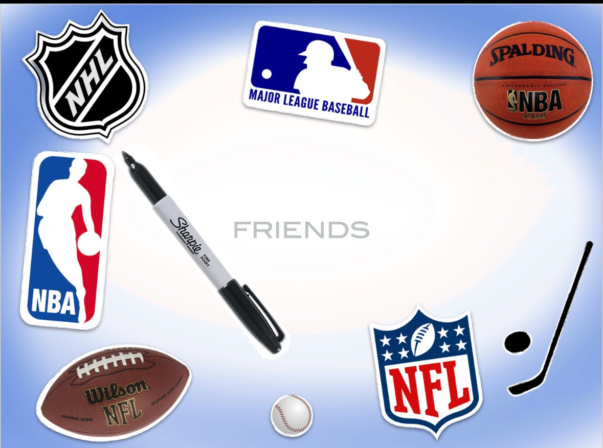 AUTOGRAPH CLING-LEAGUE LOGO