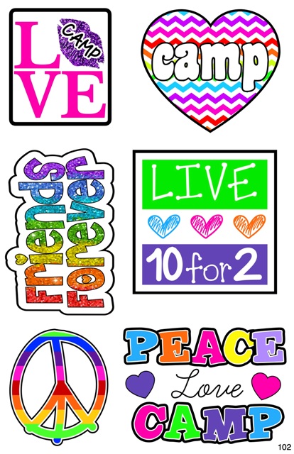 CLING ITS 5X8  CI102 LOVE CAMP
