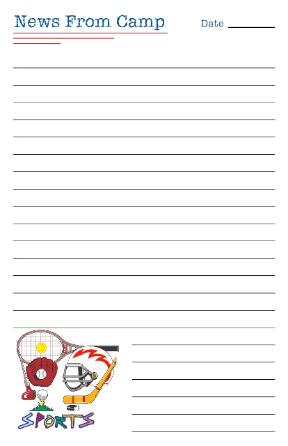 Sports Memo Pads (Camp Stationery)