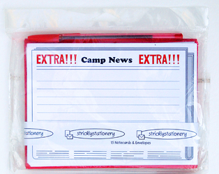 Extra Extra Camp News Notecards (Camp Stationery)