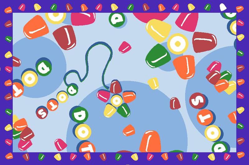 Tootsie Roll Dots Rug