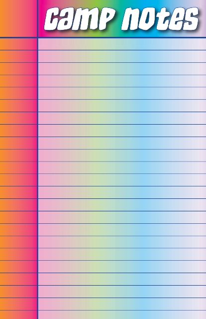 camp Notes Rainbow Memo Pads (Camp Stationery)