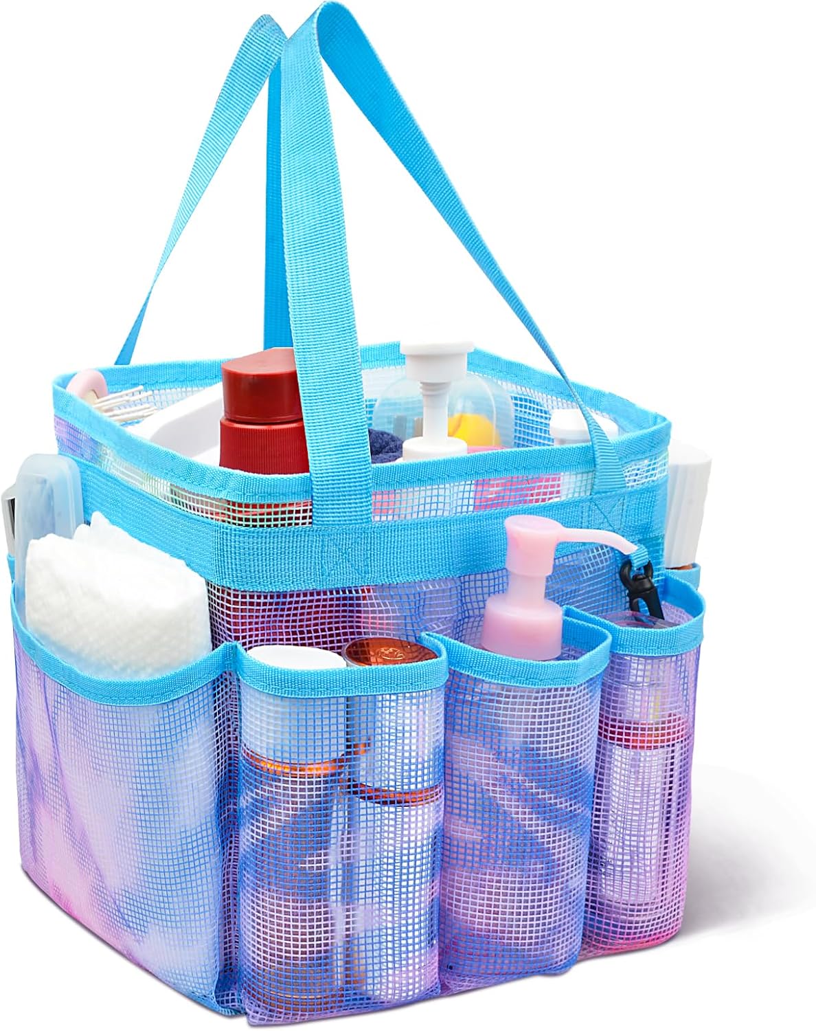 8 POCKET TIE DYE SHOWER CADDY
