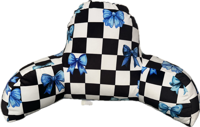 Penelope Wildberry Boyfriend Pillow-Checkered Bows