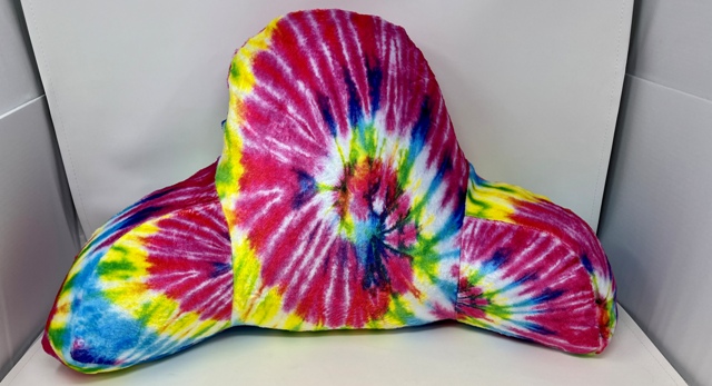 Penelope Wildberry Boyfriend Pillow Fuzzy -Primary Tie Dye