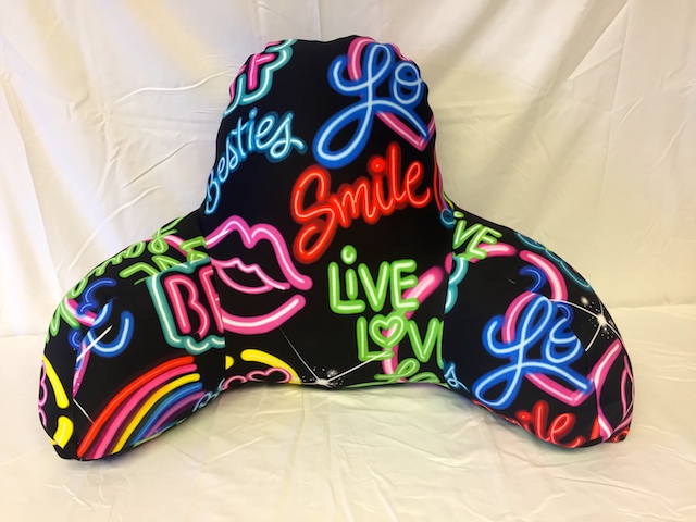 Penelope Wildberry Boyfriend Pillow-Fuzzy-Neon Lights