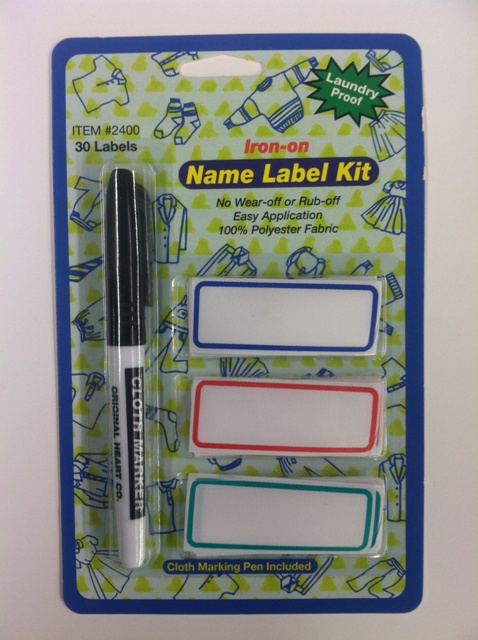 Iron on Labels with Pen