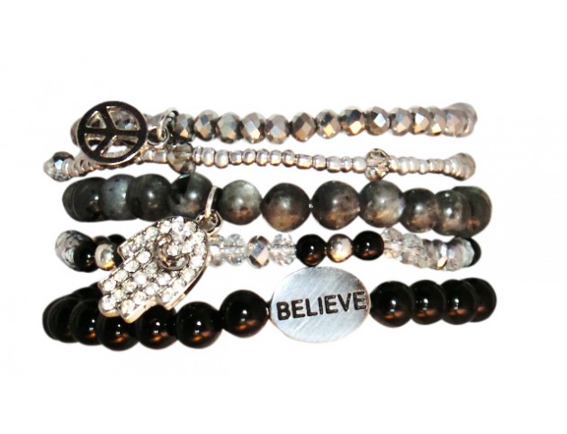 Wishbone Collection Bracelet Believe
