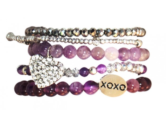 Wishbone Collection Bracelet XOXO