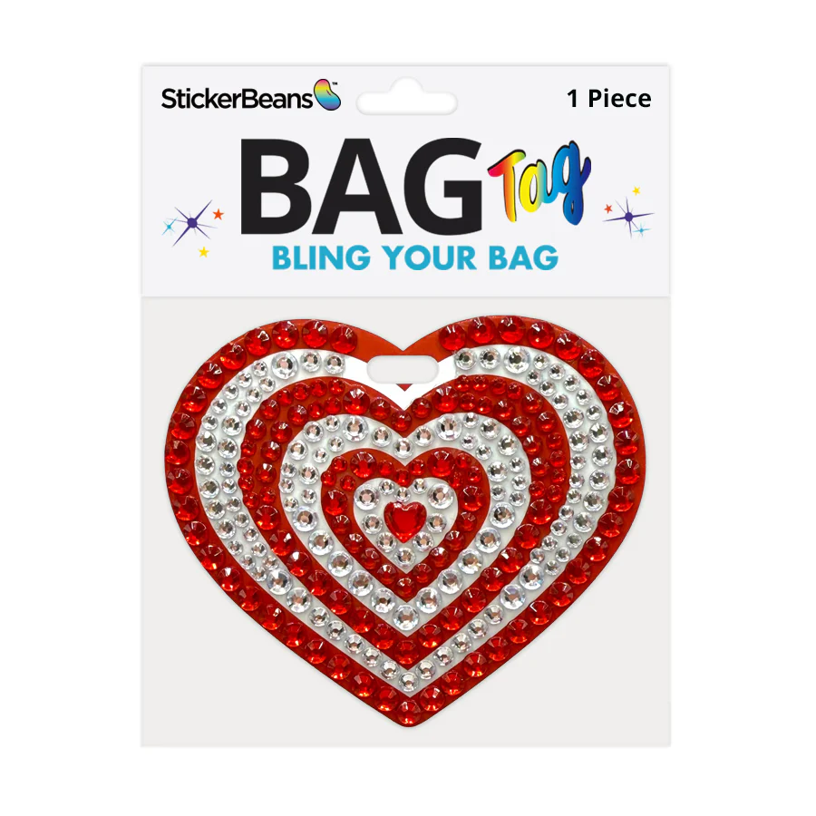 STICKERBEANS BAG TAG-SPIRIT RED