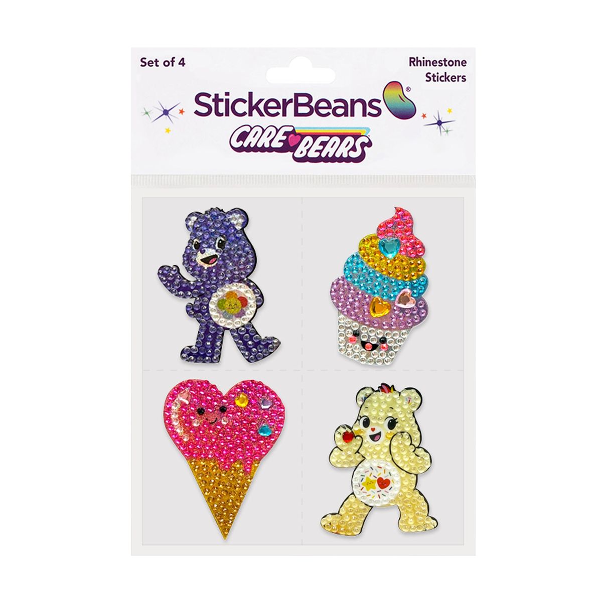 STICKERBEANS SET-CARE BEARS ICE CREAM