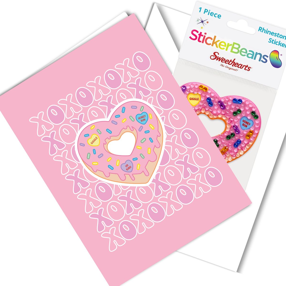 StickerBeans Greeting Card/Sticker Combo-Sweethearts II