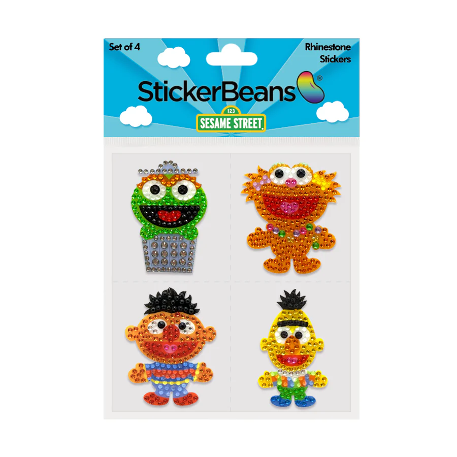 STICKERBEANS SET-SESAME STREET-PALS