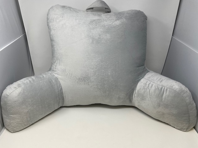 SOLID FUZZY LOUNGE PILLOW-GREY